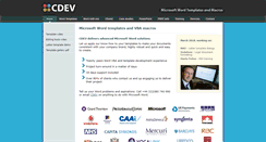 Desktop Screenshot of cdev.co.uk