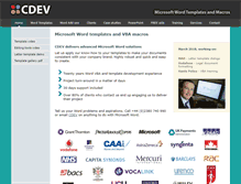 Tablet Screenshot of cdev.co.uk
